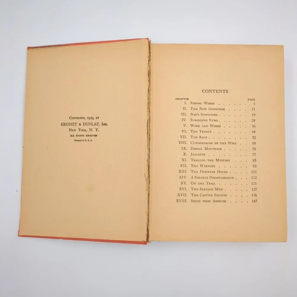 Tom Swift and His House on Wheels Victor Appleton 1929 Whitman Juvenile